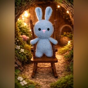 Crochet Blue Bunny